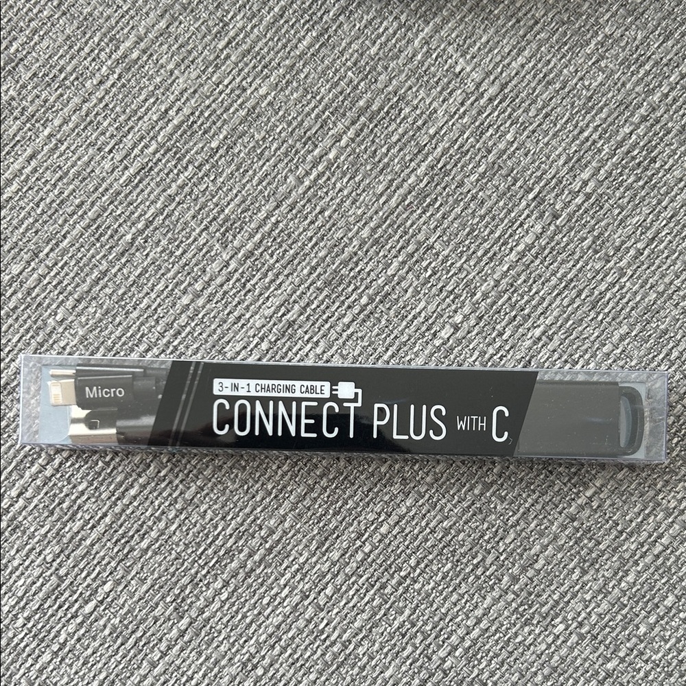 NWOT Connect Plus 3-in-1 Charging Cable